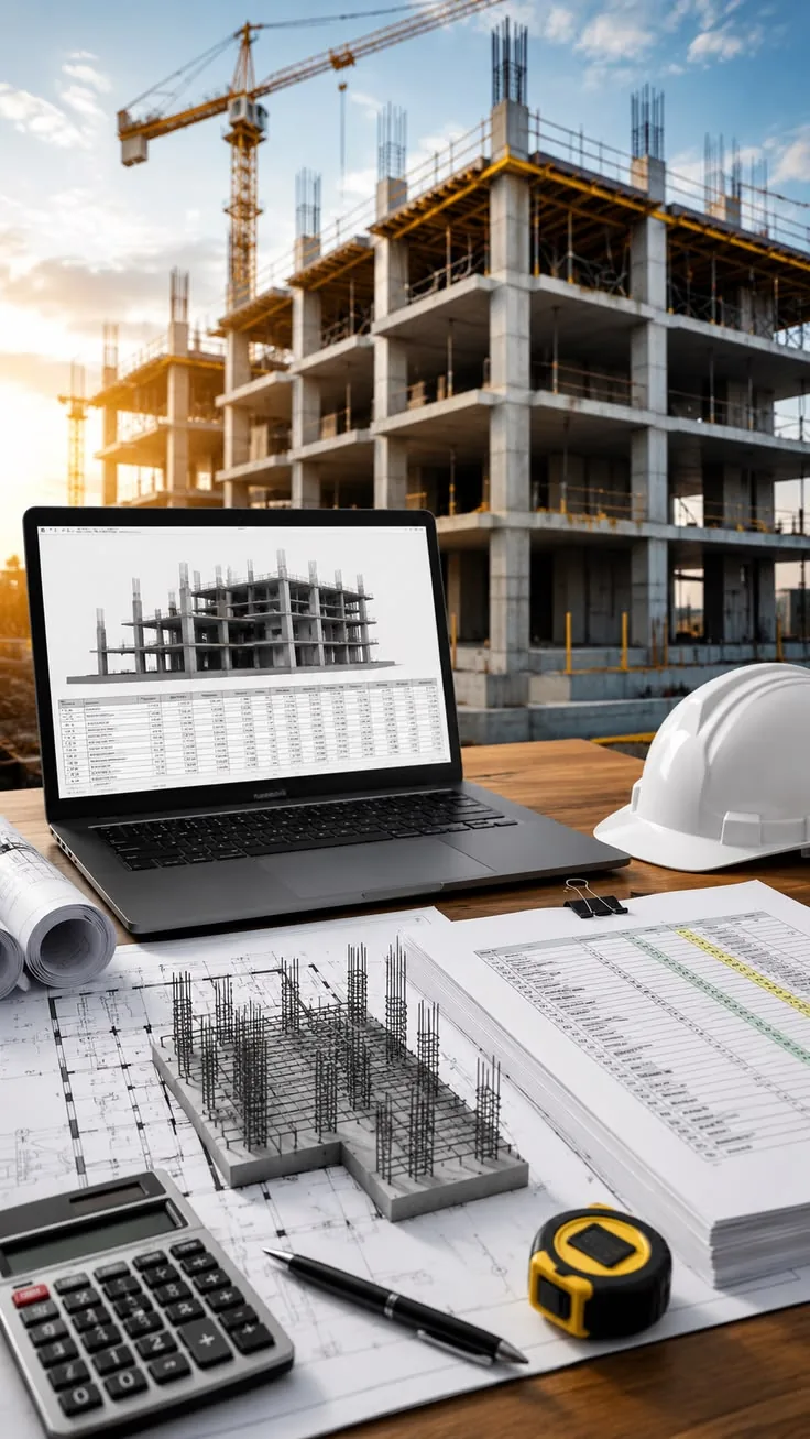 Project planning with drawings and schedule